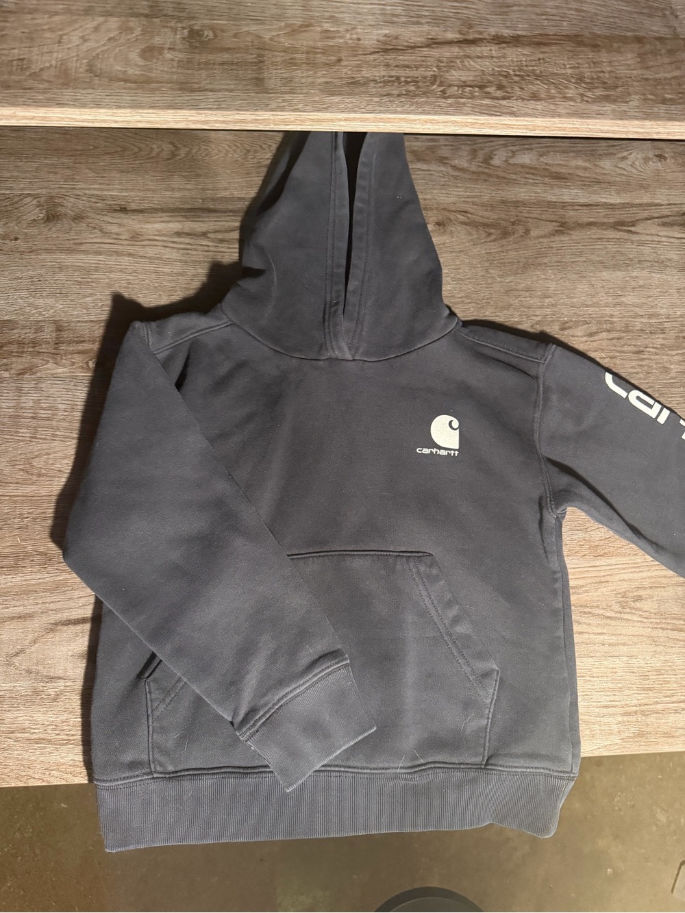 Carhartt Boys Black Hoodie with Logo